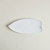 BANDEJA DE PORCELANA HOJA BLANCO 32X15CM - comprar online