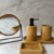 SET DE BAÑO X5 PIEZAS MADERA