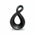 ESCULTURA NEGRA 16X8X25CM