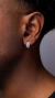 Brinco Masculino Par Argola Cravejada Com 19 Pedras (11X6,6mm) Banhada A Ouro Branco BR02-003 na internet