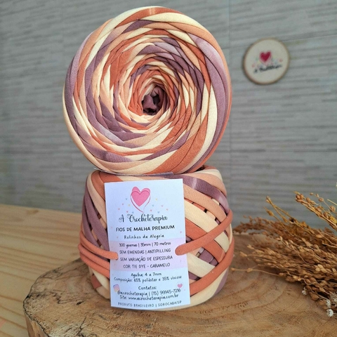 Fio de Malha Premium - Tie Dye Caramelo 300G - 35mm - comprar online
