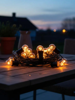 Luces Guirnalda 5m con 10 Focos Incandescentes - comprar online