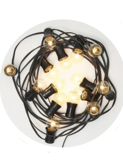 Luces Guirnalda 5m con 10 Focos Incandescentes