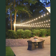 Luces Guirnalda 10m con 20 Focos Retro Vintage filamento LED - Red Sombreo