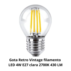 Imagen de Luces Guirnalda 5m con 10 Focos Retro Vintage filamento LED
