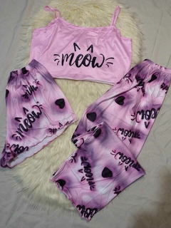 Pijama Meow Talle Único Abarca XL