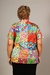 Camisa de Botão Cores de Chita Unissex - 100% Algodão | Estampa Exclusiva - Rafa Q Faz