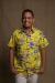 Camisa de Botão Cuscuz Unissex - 100% Algodão | Estampa Exclusiva - comprar online
