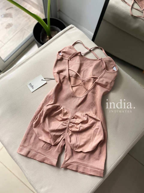 CATSUIT CLEO ROSE NUDE - comprar online