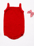 Conjunto Regata Tapa Fralda Babado Vermelho - comprar online
