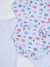 Conjunto Body Canelado Longo Emojis Branco - Diper Kids