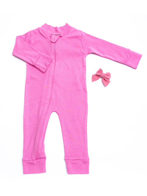 Macacão Suedine Rosa