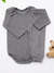 Conjunto Body Canelado Longo Cinza Chumbo