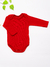 Conjunto Body Canelado Longo Vermelho - Diper Kids