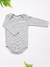 Body Canelado Longo Cinza - comprar online