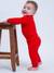 Conjunto Body Canelado Longo Vermelho na internet