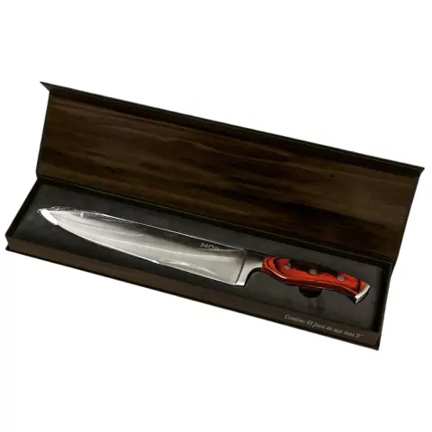 Faca Churrasco Aço Inox 9 Polegadas Steel Mor Cabo Madeira