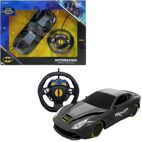 Carrinho de Controle Remoto Batman Autoracing 3 Funções