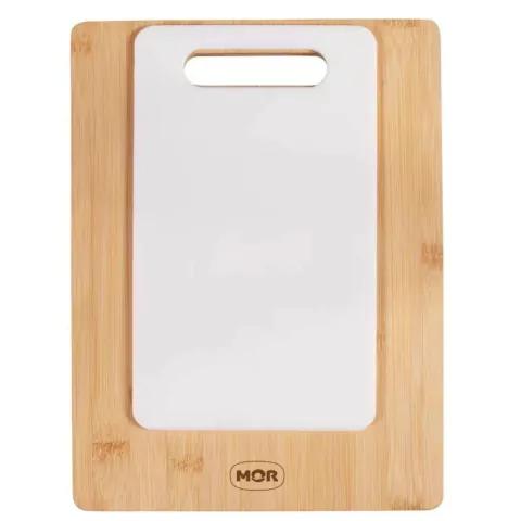 Tábua para Corte Conjunto Bamboo Mor 2 em 1 Polipropileno