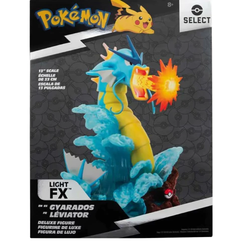 Pokemon Gyarados Select 13" Deluxe Jazwares 33cm Light Fx