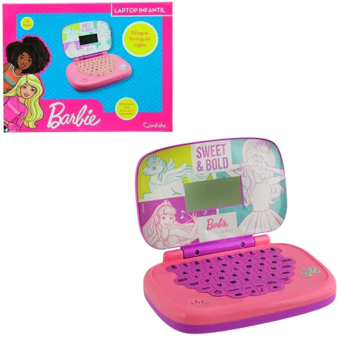 Laptop Infantil Educativo Minigame Barbie Bilingue