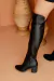 Bota over de couro preta - comprar online