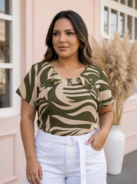 Blusa Crepe (G1) - ESTAMP VERDE