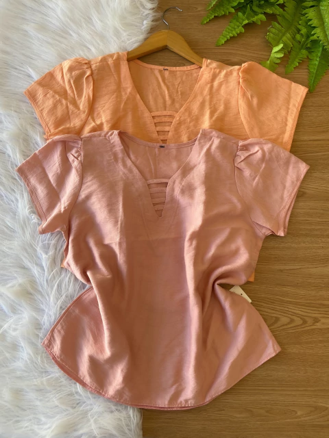 Blusa de manga Viscolinho - G (42)