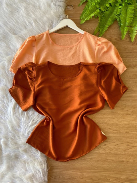 Blusa de manga Viscomida - TELHA