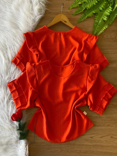 Blusa de manga Duna - M (40) - CORAL