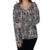 Blusa Manga Longa Estampa Geométrica - loja online