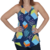 Blusa Feminina Crepinho Estampada Decote V Pérolas Social Elegante - loja online
