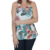Blusa Feminina Crepinho Estampada Decote V Pérolas Social Elegante - loja online