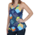 Blusa Feminina Crepinho Estampada Decote V Pérolas Social Elegante