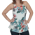 Blusa Feminina Crepinho Estampada Decote V Pérolas Social Elegante - comprar online