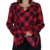Imagem do Cropped Xadrez Manga Longa Flare Babado Moda Country Cowboy