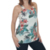 Blusa Feminina Crepinho Estampada Decote V Pérolas Social Elegante na internet