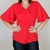 Camisa Feminina Elegante Manga Curta Flare Luxo Social - comprar online