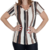 Blusa Listrada em Viscolycra Elegante Casual - loja online