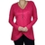 Blusa Transpassada Manga Longa Canelada Elegante Vest Legging