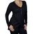 Blusa Transpassada Manga Longa Canelada Elegante Vest Legging - comprar online