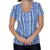 Blusa Camisa Feminina Básica Casual Listrada Viscolycra