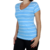 Blusa Camisa Feminina Básica Casual Listrada Viscolycra - comprar online