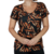 Blusa Camisa Feminina Básica Casual Listrada Viscolycra