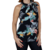 Blusa Feminina Gola Laço Florida Elegante Social