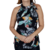 Blusa Feminina Gola Laço Florida Elegante Social