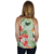 Blusa Feminina Gola Laço Florida Elegante Social - Trip Modas