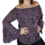 Blusa Feminina Bata Ciganinha Listrada Elegante Soltinha