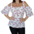 Camisa Feminina Ciganinha Boho Alça Larga Manga Curta Verão Estampada - Trip Modas