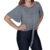 Blusa Listrada em Viscolycra com Nozinho de Amarrar - loja online